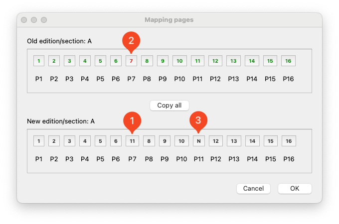 Partially reordered pages
