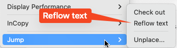Reflow text