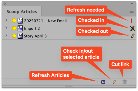 Scoop Article Palette